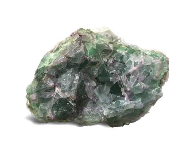 Uma Excelente Amostra Fluorite Composta Por Cristais Cuboides Fluorite Mineral — Fotografia de Stock