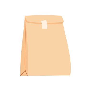 Düz tasarım karikatür kağıt paketleri resimleme.