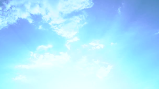 Timelapse Prachtige Hemel Met Wolken Achtergrond Hemel Met Wolken Weer — Stockvideo