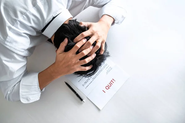 Sich Krank Und Müde Fühlen Geschäftsleute Frustriert Und Stress Bis — Stockfoto