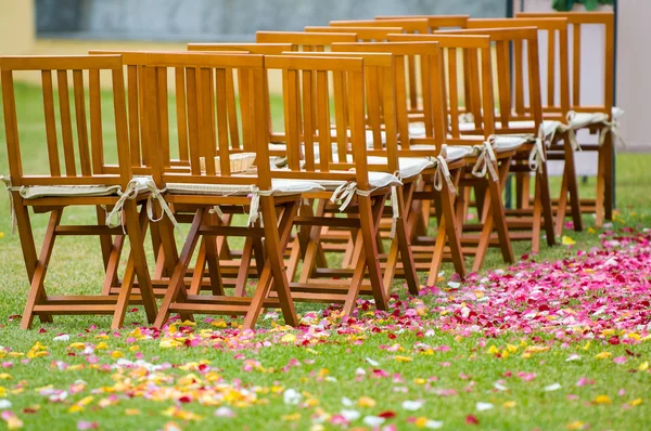 Wedding reception on the garden — Stock Photo, Image