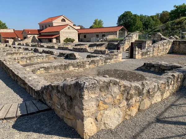 Carnuntum Österrike September 2020 Den Återuppbyggda Romerska Staden Carnuntum Altenburg — Stockfoto