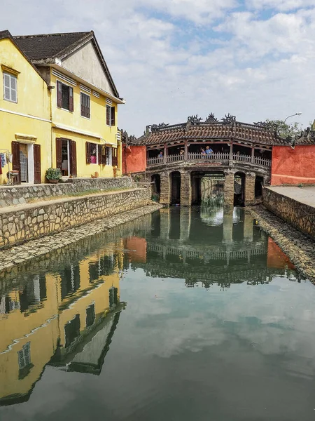 Hoi Vietnam Marzo 2017 Puente Japonés Hoi Patrimonio Humanidad Unesco — Foto de Stock