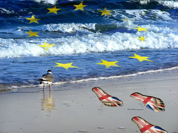 Rendement van Groot-Brittannië op de kust — Stockfoto