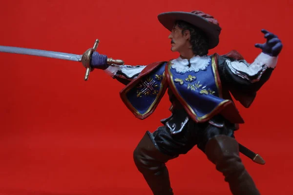 Stüdyodaki Fransız savaşçı.