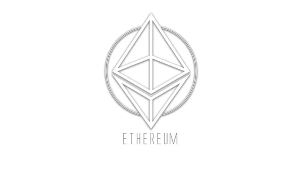 Etherum Eth 디지털 암호화 배경에 — 스톡 사진