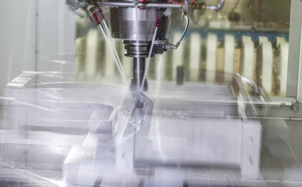 The lathe is hardworking employee Stock Photo