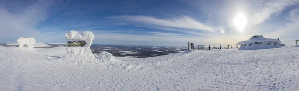 Een panoramisch uitzicht van de berg — Stockfoto