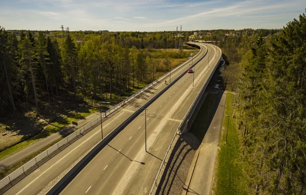 Suomenlahti, nový most — Stock fotografie