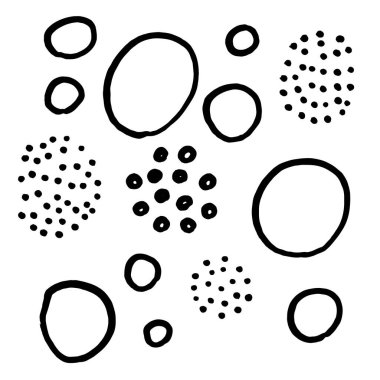 Siyah beyaz el çizimi arkaplan.