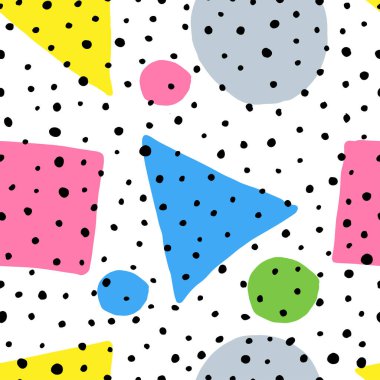 Elle çizilmiş karalama biçimi kusursuz desen.