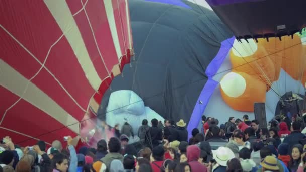 Festival de globos aerostáticos — Vídeo de stock
