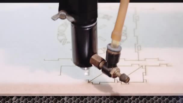 Řezací stroj řezbářské vzory — Stock video