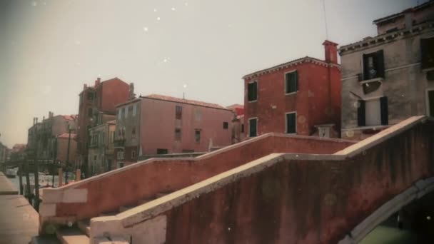 Callejuelas estrechas de Venecia — Vídeos de Stock