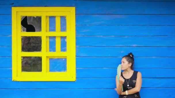 Латиноамериканського жінка Феннінг — стокове відео