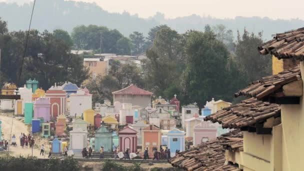 People in religious procession — Stock Video