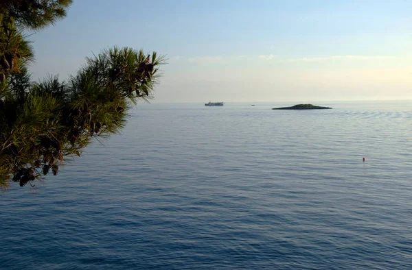 Горизонт Адриатического Моря Порече Истрия Хорватия — стоковое фото