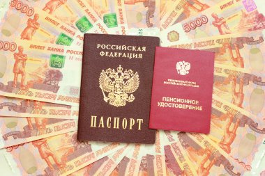 The document, Retirement, license, passport,Citizen, Russia, Cit clipart
