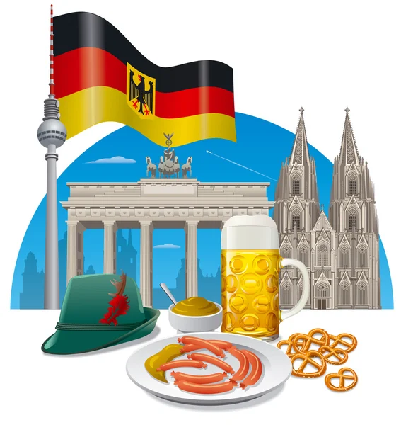 Germany concept illustration — Stock Vector