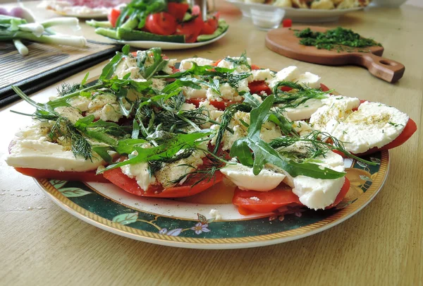 Salada com feta — Fotografia de Stock