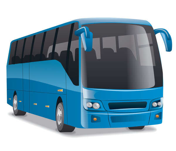 blue city bus