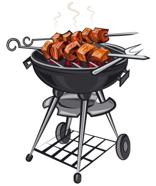 sıcak ızgara kebaplar