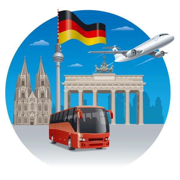 Travel in germany — Stock Vector