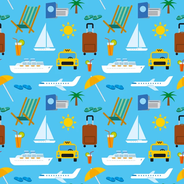 Tropikal seyahat desen