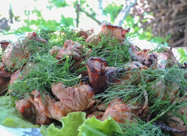 Carne de cerdo kebab —  Fotos de Stock