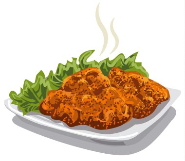  şnitzel marul ile