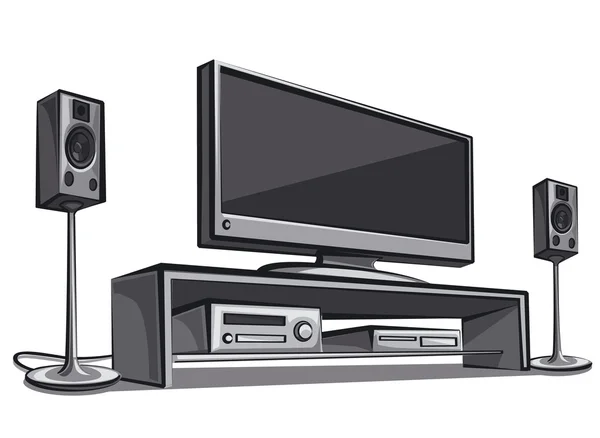 Sistema Home Cinema — Vettoriale Stock