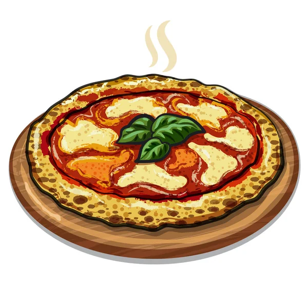 那不勒斯披萨的图解 — 图库矢量图片