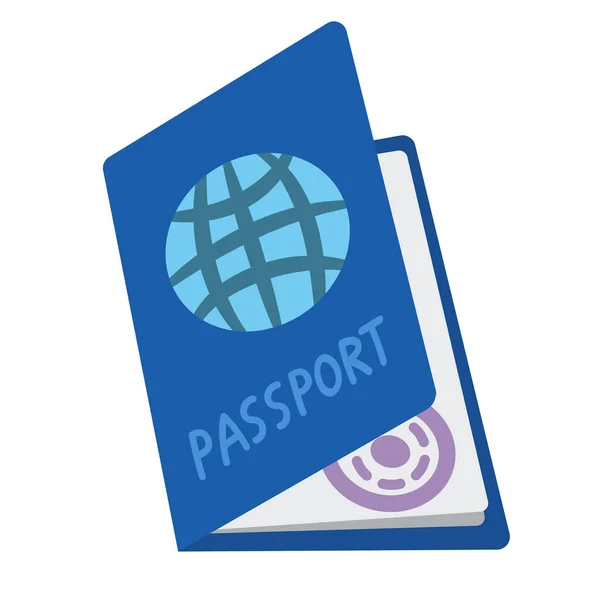 Ilustración Del Icono Del Pasaporte — Vector de stock