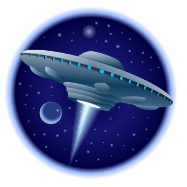 UFO uçan daire çizimi