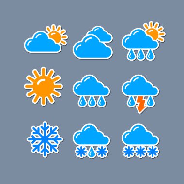 Hava durumu tahminleri etiketlerinin gösterilmesiName