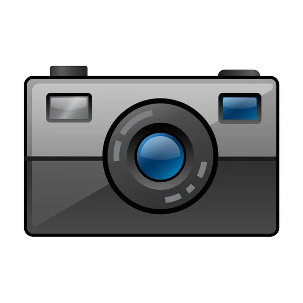 Ilustración Del Icono Cámara Fotográfica — Vector de stock