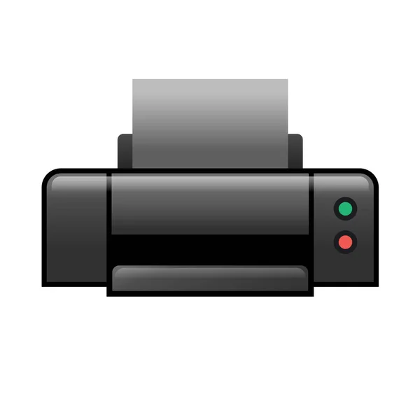 Ilustrace Ikony Tiskárny — Stockový vektor