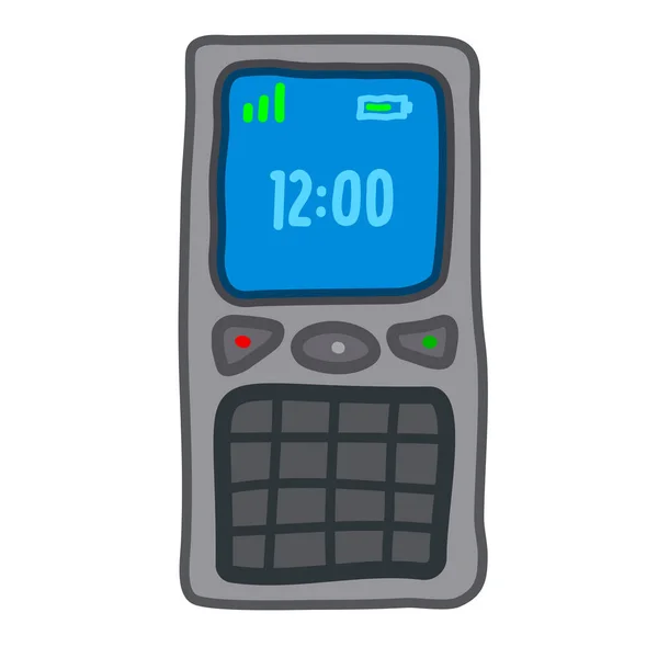 Illustration Ikonen För Mobiltelefoner — Stock vektor