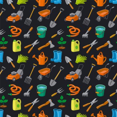 Bahçe aletlerinin tasviri