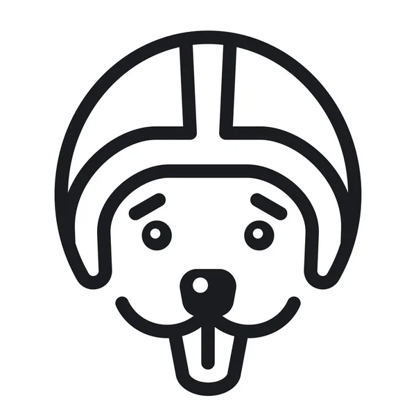 レーサー犬のロゴのイラスト — ストックベクタ