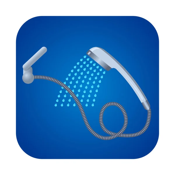 Illustration Shower Icon — Stock Vector