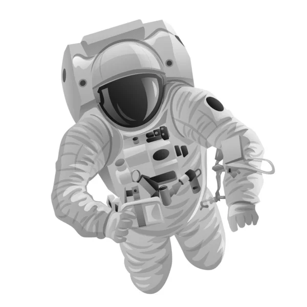 Illustration Astronauten Rymden — Stock vektor