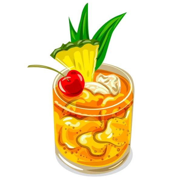 Illustration Des Mai Tai Cocktails — Stockvektor