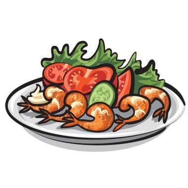 karides salatası
