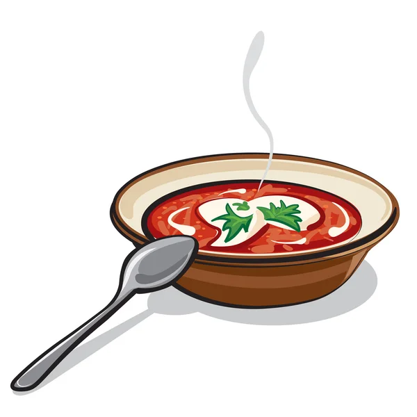 Borscht — Stock Illustration Borscht Stock Vector