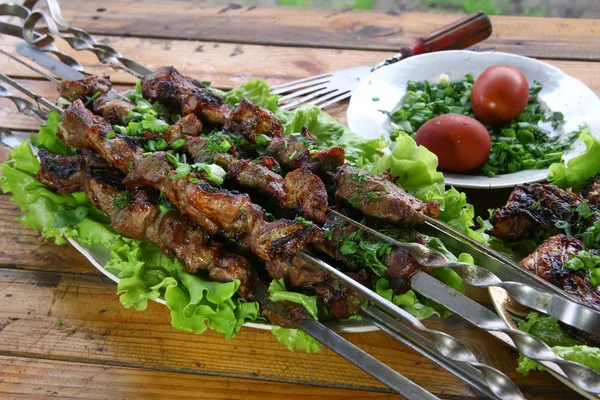 Grilovaný kebab — Stock fotografie
