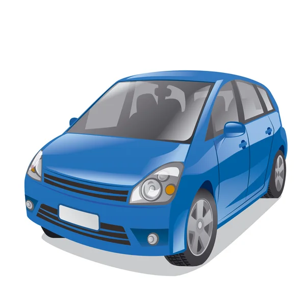 Marque nouvelle voiture bleue — Image vectorielle