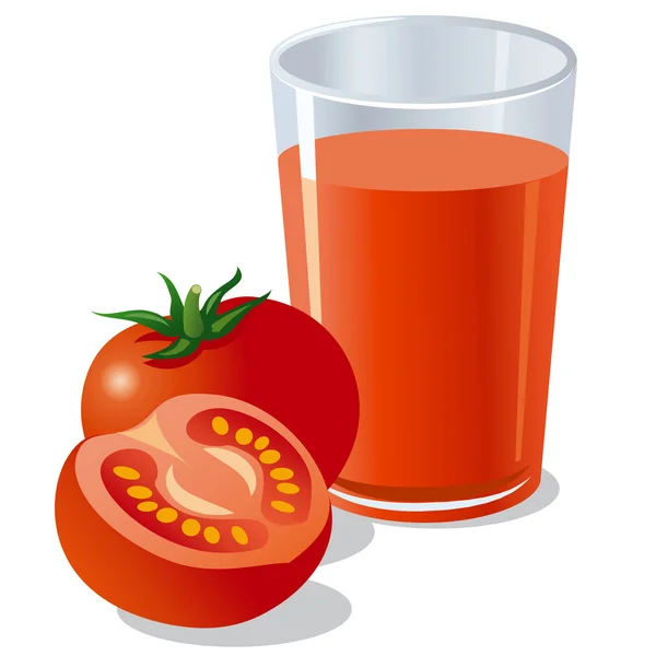 Jus de tomate — Image vectorielle