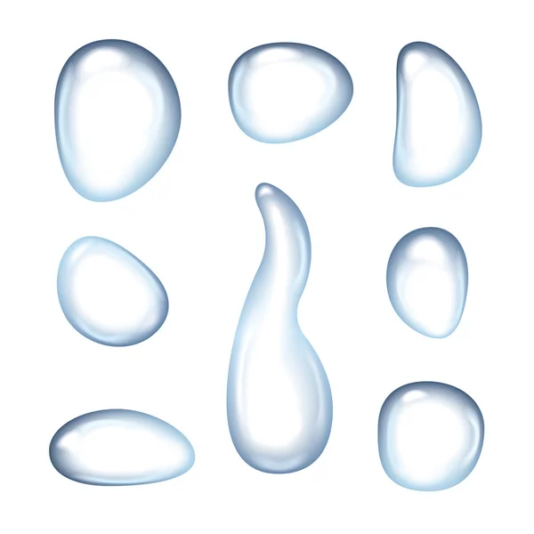 stock vector water drops