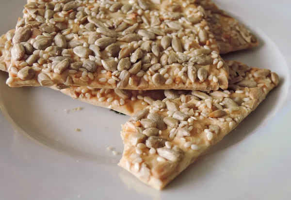 Biscoitos com sementes — Fotografia de Stock